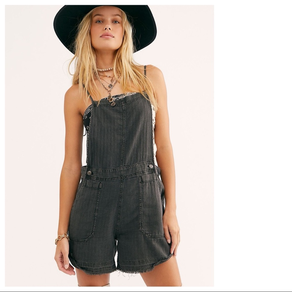 Free People Natural Sights Linen Shortall, XS